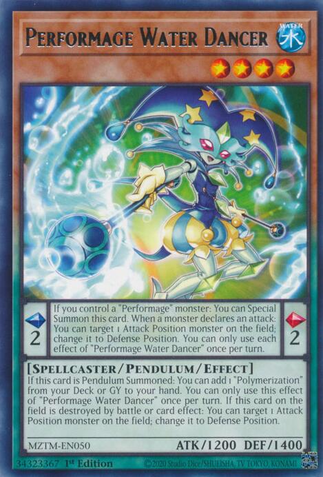 Performage Water Dancer [MZTM-EN050] Rare | Exor Games Truro