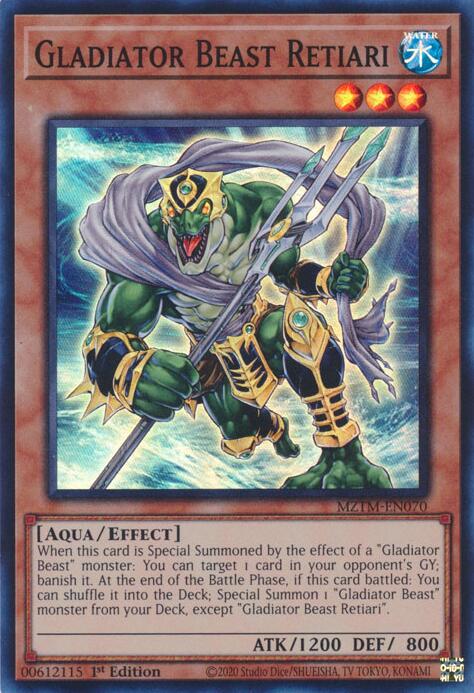 Gladiator Beast Retiari [MZTM-EN070] Super Rare | Exor Games Truro