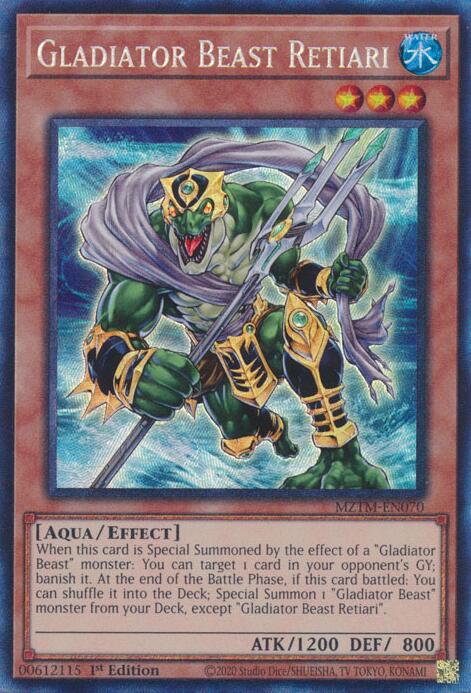 Gladiator Beast Retiari (Collector's Rare) [MZTM-EN070] Collector's Rare | Exor Games Truro