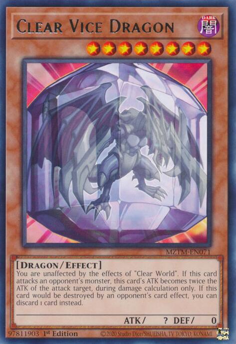 Clear Vice Dragon [MZTM-EN071] Rare | Exor Games Truro