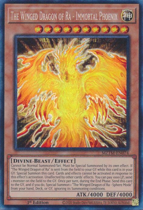 The Winged Dragon of Ra - Immortal Phoenix (Collector's Rare) [MZTM-EN074] Collector's Rare | Exor Games Truro