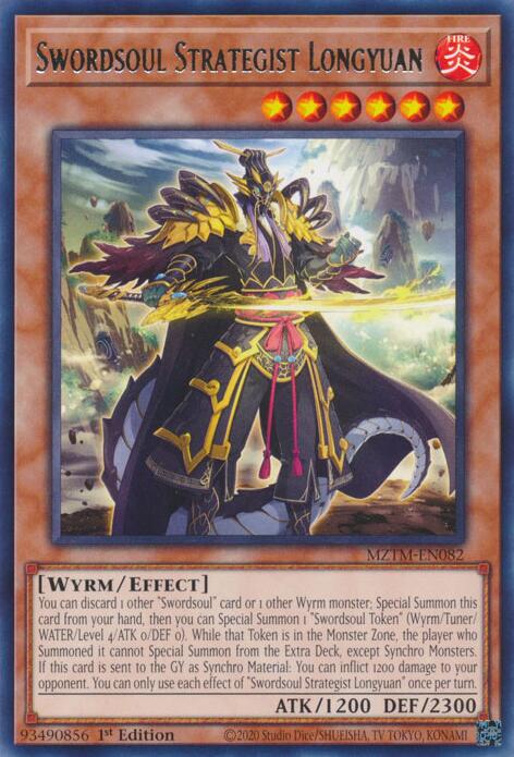 Swordsoul Strategist Longyuan [MZTM-EN082] Rare | Exor Games Truro