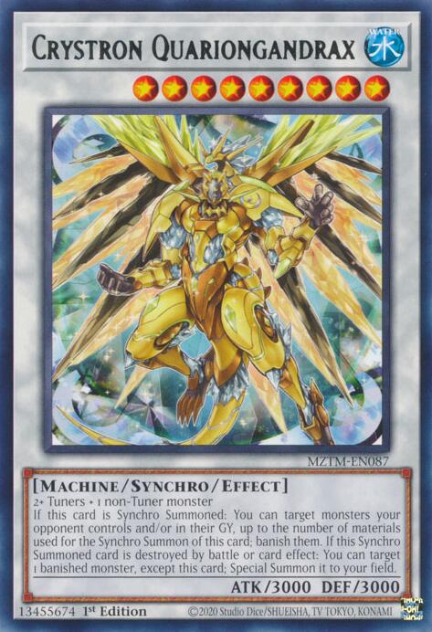 Crystron Quariongandrax [MZTM-EN087] Rare | Exor Games Truro