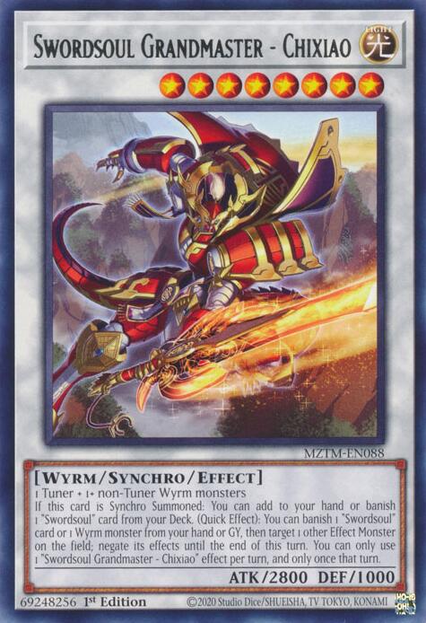 Swordsoul Grandmaster - Chixiao [MZTM-EN088] Rare | Exor Games Truro