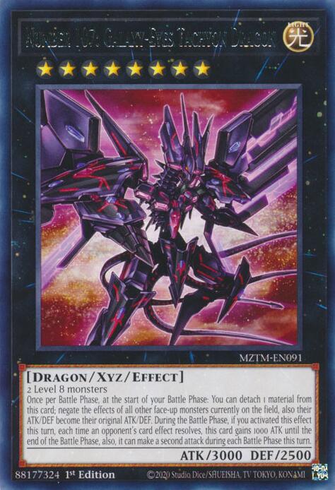 Number 107: Galaxy-Eyes Tachyon Dragon [MZTM-EN091] Rare | Exor Games Truro