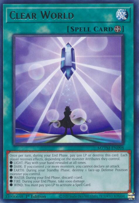 Clear World [MZTM-EN098] Rare | Exor Games Truro