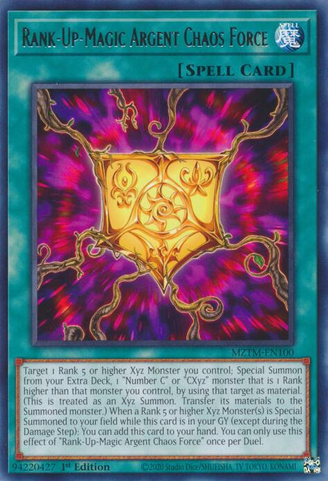 Rank-Up-Magic Argent Chaos Force [MZTM-EN100] Rare | Exor Games Truro