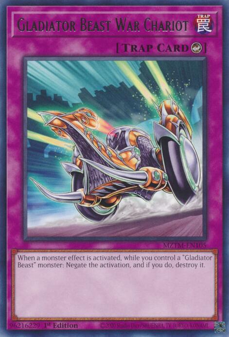Gladiator Beast War Chariot [MZTM-EN105] Rare | Exor Games Truro
