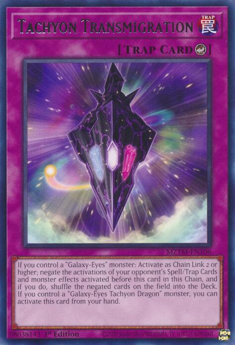 Tachyon Transmigration [MZTM-EN106] Rare | Exor Games Truro