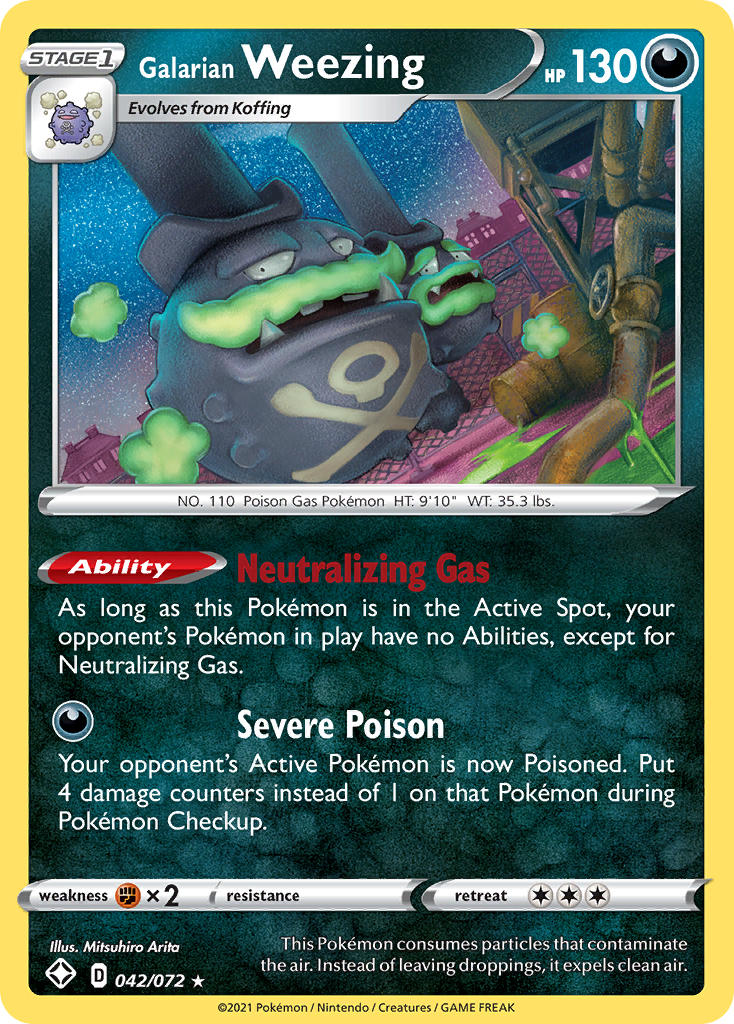 Galarian Weezing (042/072) [Sword & Shield: Shining Fates] | Exor Games Truro