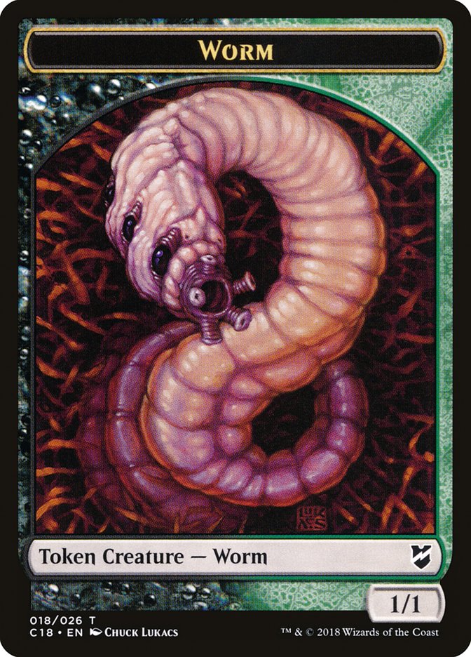 Worm Token [Commander 2018 Tokens] | Exor Games Truro