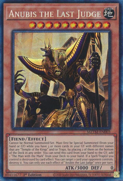 Anubis the Last Judge (Collector's Rare) [MZTM-EN003] Collector's Rare | Exor Games Truro