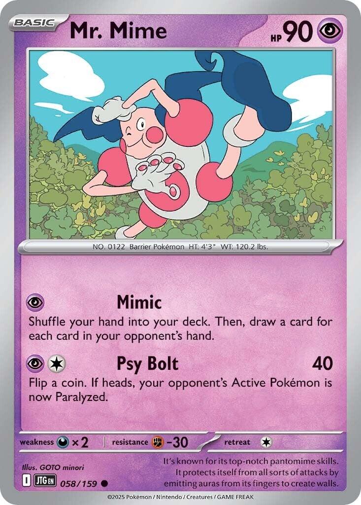 Mr. Mime (058/159) [Scarlet & Violet: Journey Together] | Exor Games Truro