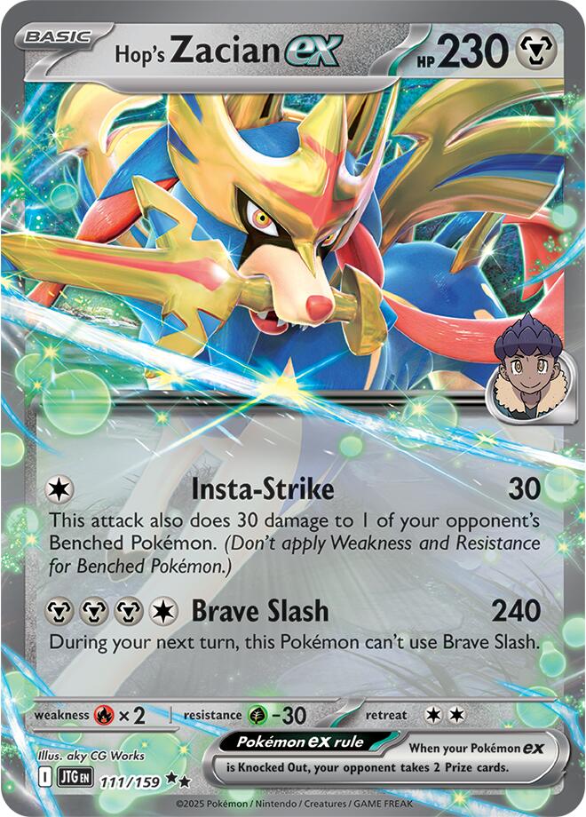 Hop's Zacian ex (111/159) [Scarlet & Violet: Journey Together] | Exor Games Truro