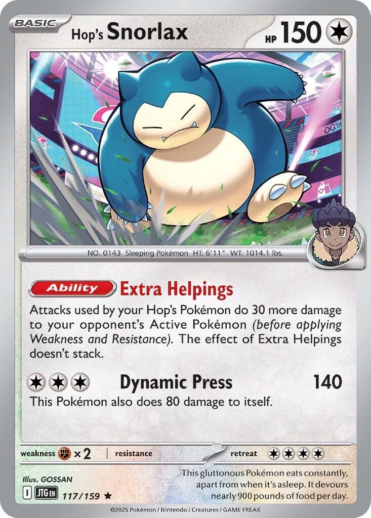Hop's Snorlax (117/159) [Scarlet & Violet: Journey Together] | Exor Games Truro