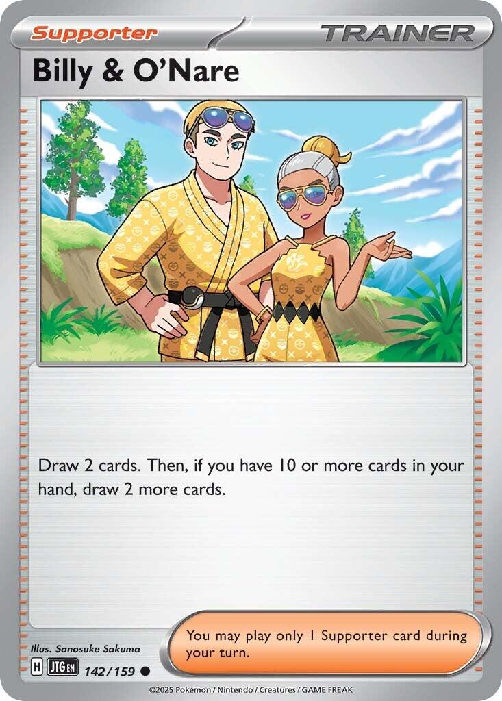 Billy & O'Nare (142/159) [Scarlet & Violet: Journey Together] | Exor Games Truro