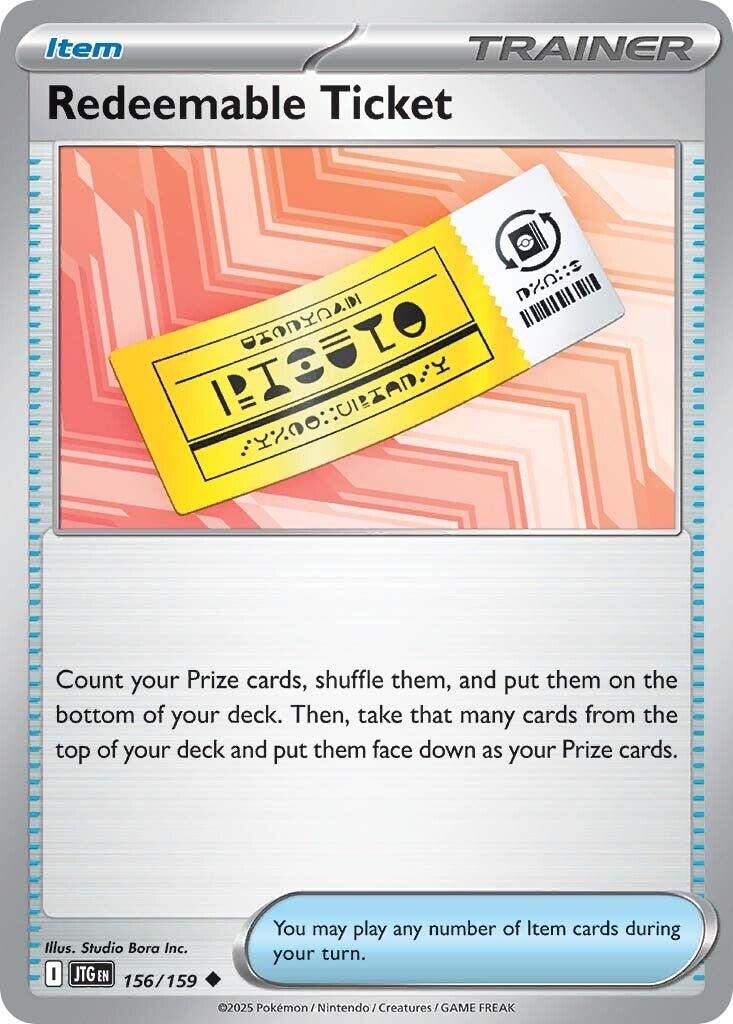 Redeemable Ticket (156/159) [Scarlet & Violet: Journey Together] | Exor Games Truro