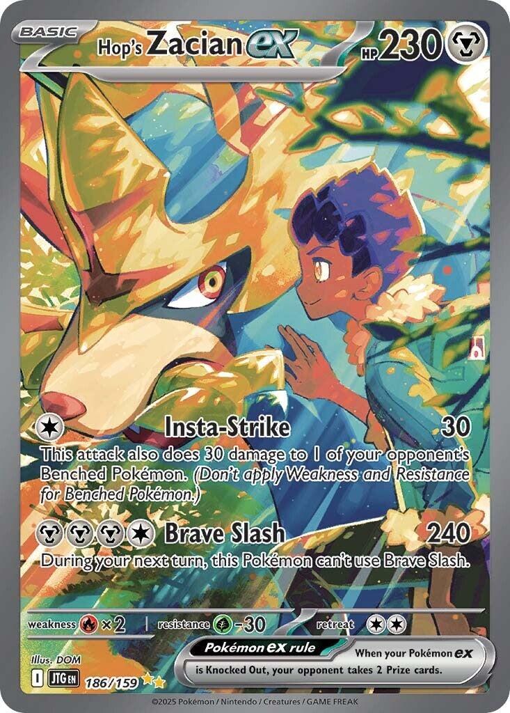 Hop's Zacian ex (186/159) [Scarlet & Violet: Journey Together] | Exor Games Truro