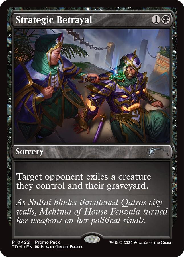 Strategic Betrayal [Tarkir: Dragonstorm Promos] | Exor Games Truro