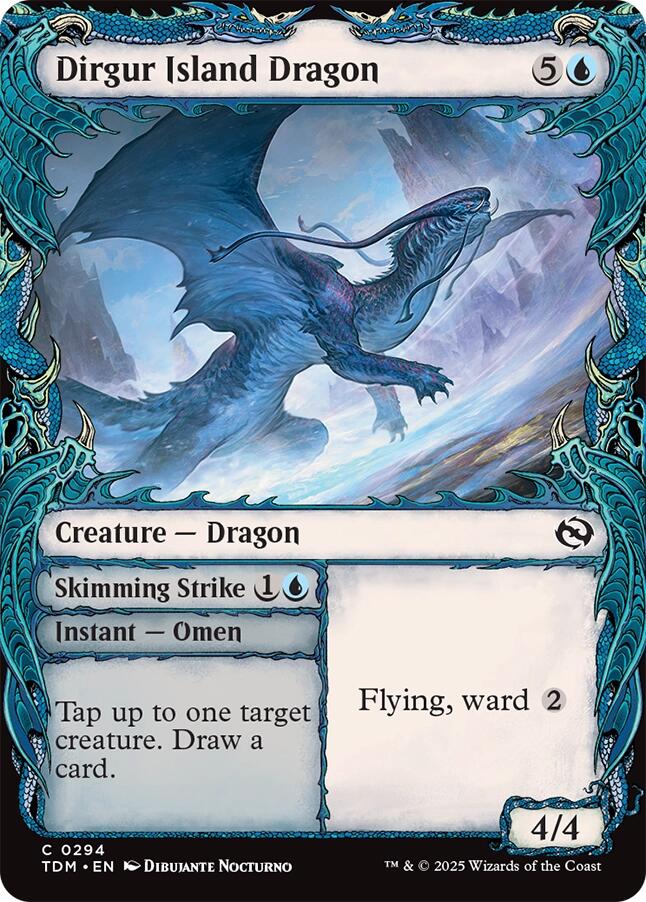 Dirgur Island Dragon (Showcase) [Tarkir: Dragonstorm] | Exor Games Truro