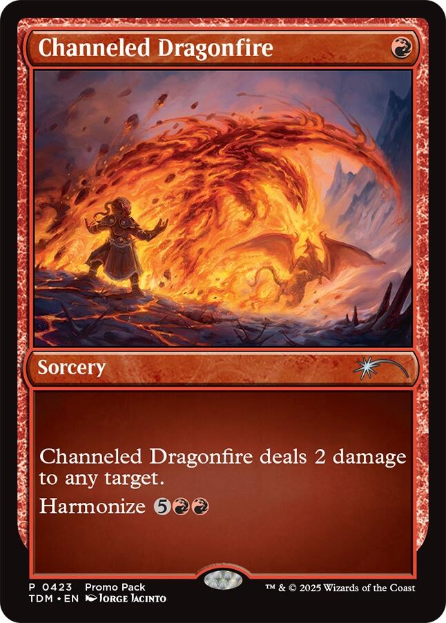 Channeled Dragonfire [Tarkir: Dragonstorm Promos] | Exor Games Truro
