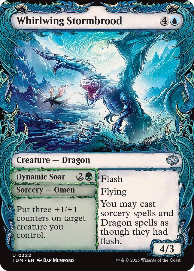 Whirlwing Stormbrood (Showcase) [Tarkir: Dragonstorm] | Exor Games Truro