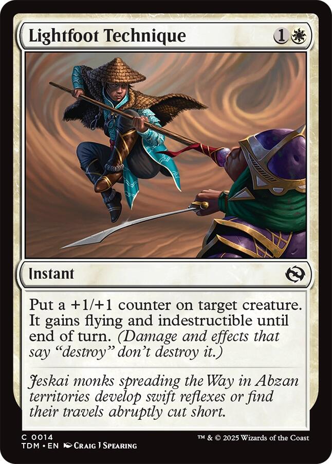 Lightfoot Technique [Tarkir: Dragonstorm] | Exor Games Truro