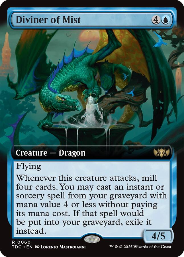 Diviner of Mist (Extended Art) [Tarkir: Dragonstorm Commander] | Exor Games Truro