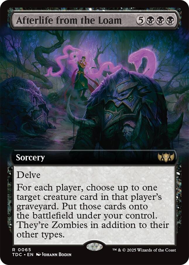 Afterlife from the Loam (Extended Art) [Tarkir: Dragonstorm Commander] | Exor Games Truro