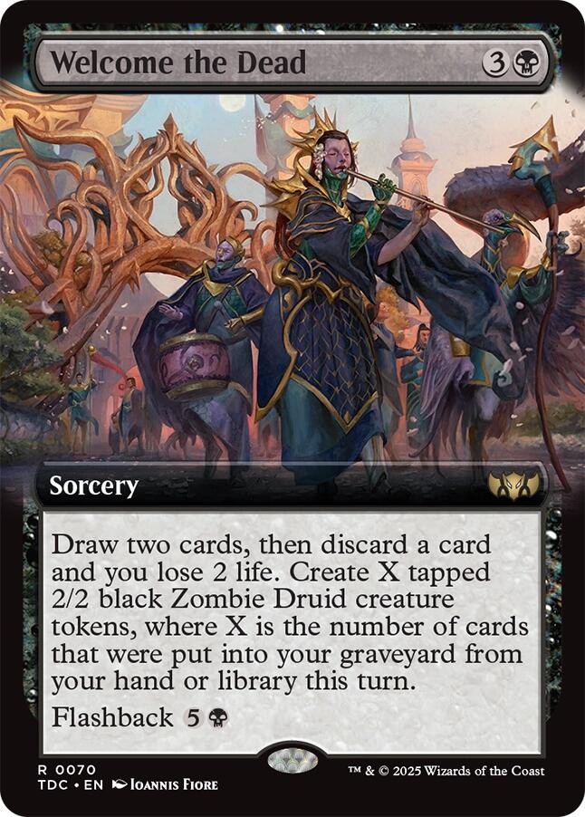 Welcome the Dead (Extended Art) [Tarkir: Dragonstorm Commander] | Exor Games Truro