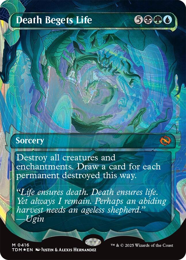 Death Begets Life (Showcase) (Halo Foil) [Tarkir: Dragonstorm] | Exor Games Truro