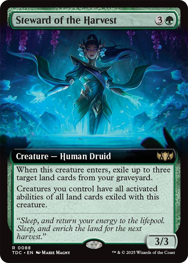 Steward of the Harvest (Extended Art) [Tarkir: Dragonstorm Commander] | Exor Games Truro
