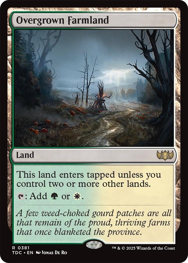 Overgrown Farmland [Tarkir: Dragonstorm Commander] | Exor Games Truro
