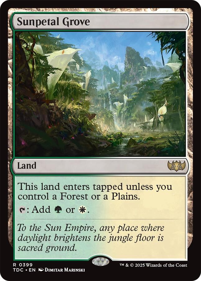 Sunpetal Grove [Tarkir: Dragonstorm Commander] | Exor Games Truro