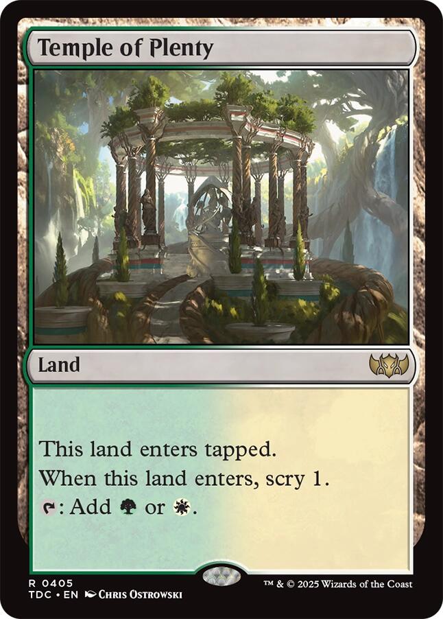 Temple of Plenty [Tarkir: Dragonstorm Commander] | Exor Games Truro