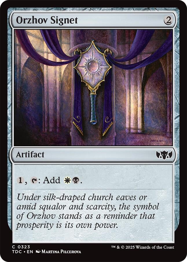 Orzhov Signet [Tarkir: Dragonstorm Commander] | Exor Games Truro