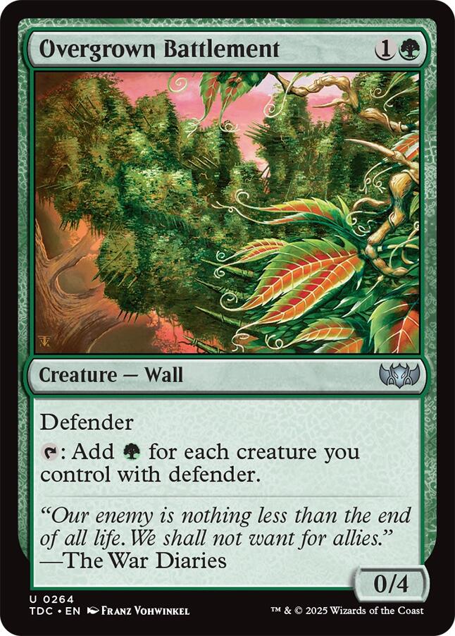 Overgrown Battlement [Tarkir: Dragonstorm Commander] | Exor Games Truro