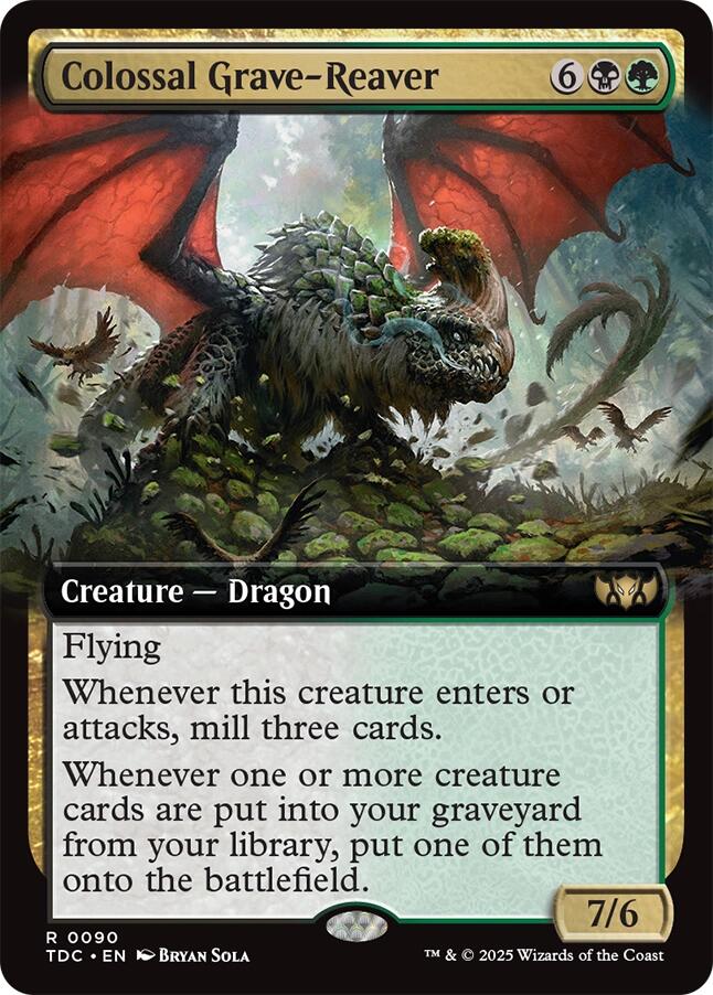 Colossal Grave-Reaver (Extended Art) [Tarkir: Dragonstorm Commander] | Exor Games Truro