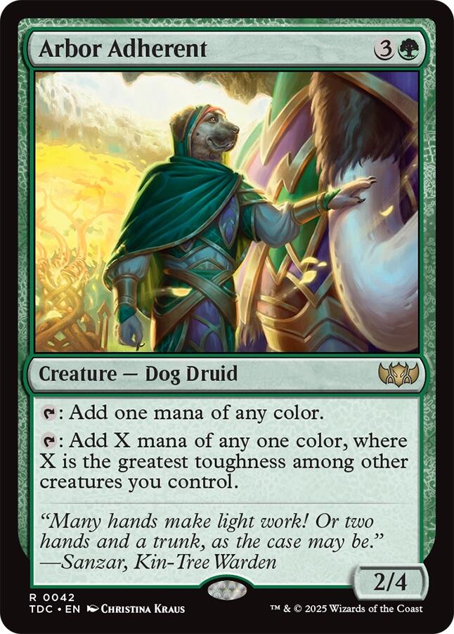 Arbor Adherent [Tarkir: Dragonstorm Commander] | Exor Games Truro