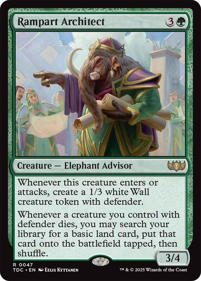 Rampart Architect [Tarkir: Dragonstorm Commander] | Exor Games Truro