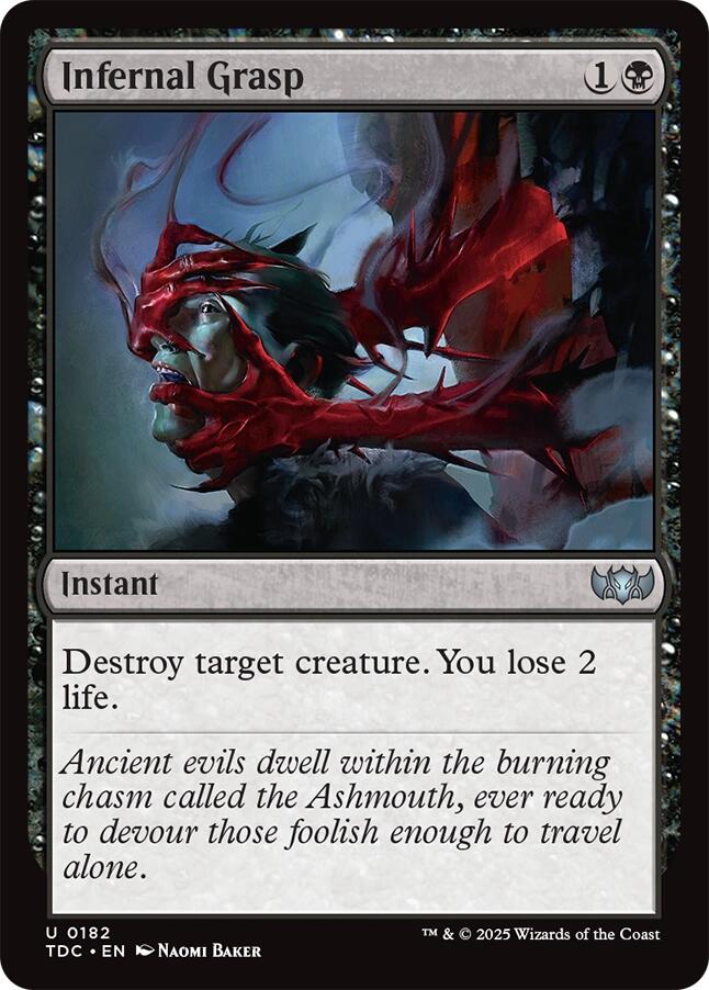Infernal Grasp [Tarkir: Dragonstorm Commander] | Exor Games Truro