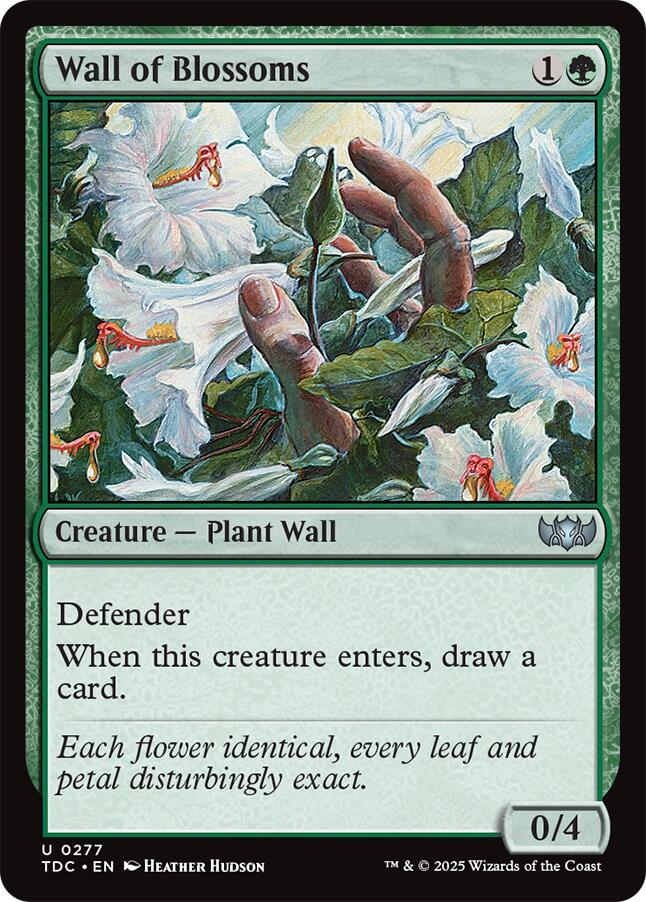 Wall of Blossoms [Tarkir: Dragonstorm Commander] | Exor Games Truro