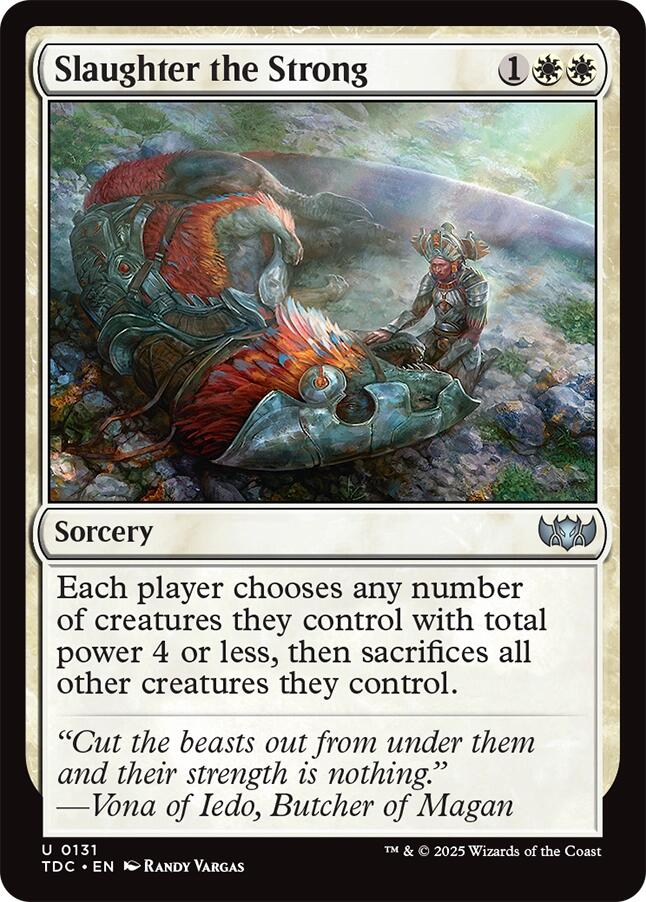 Slaughter the Strong [Tarkir: Dragonstorm Commander] | Exor Games Truro