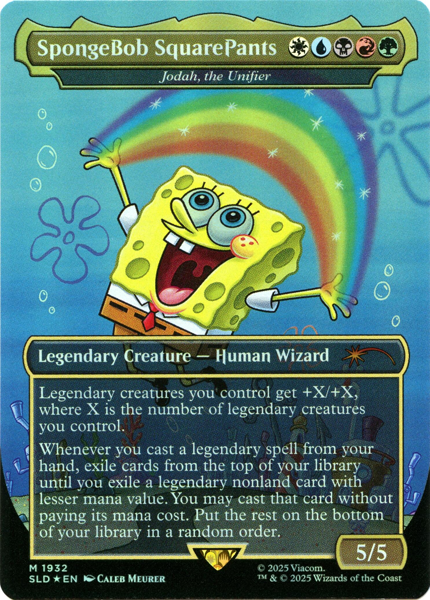 SpongeBob SquarePants - Jodah, the Unifier (Rainbow Foil) [Secret Lair Drop Series] | Exor Games Truro