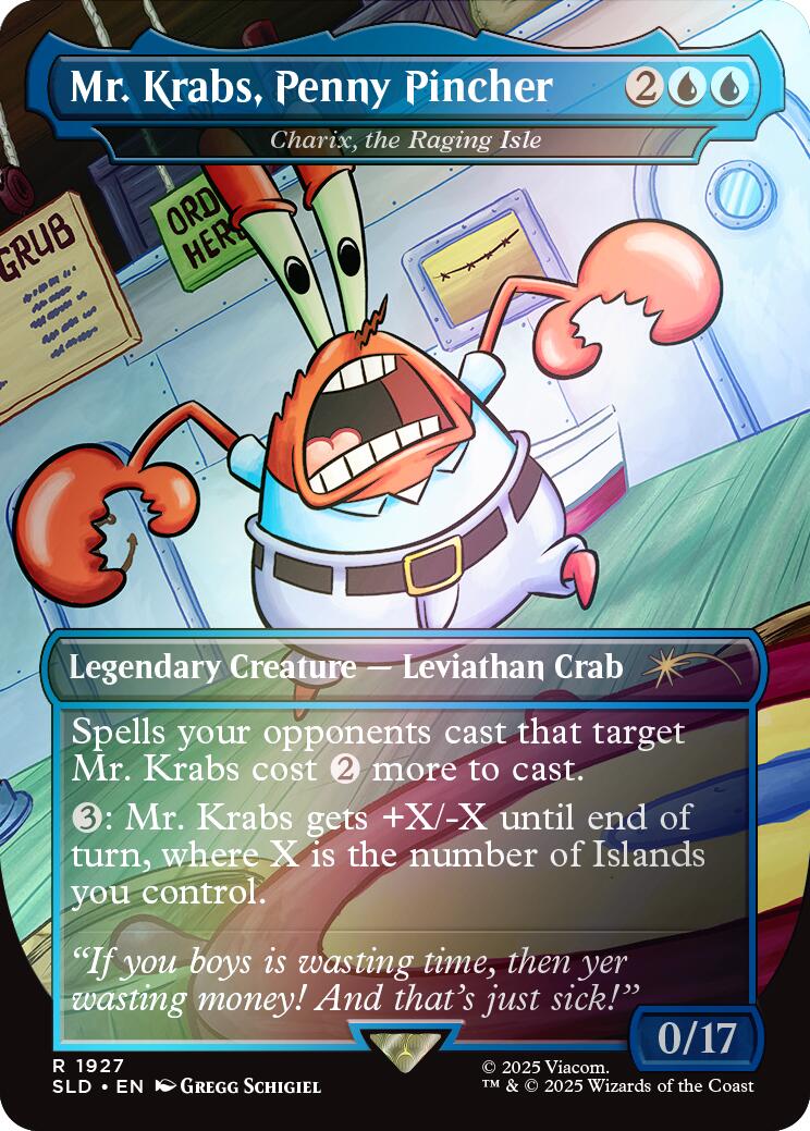 Mr. Krabs, Penny Pincher - Charix, the Raging Isle (Rainbow Foil) [Secret Lair Drop Series] | Exor Games Truro