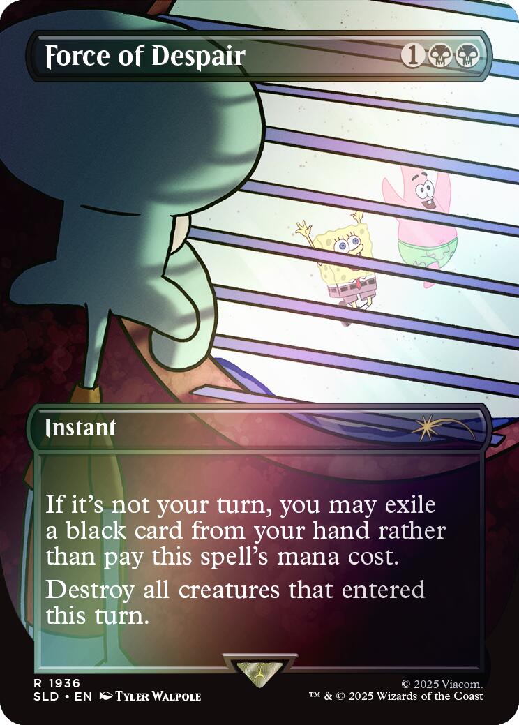 Force of Despair (Rainbow Foil) [Secret Lair Drop Series] | Exor Games Truro