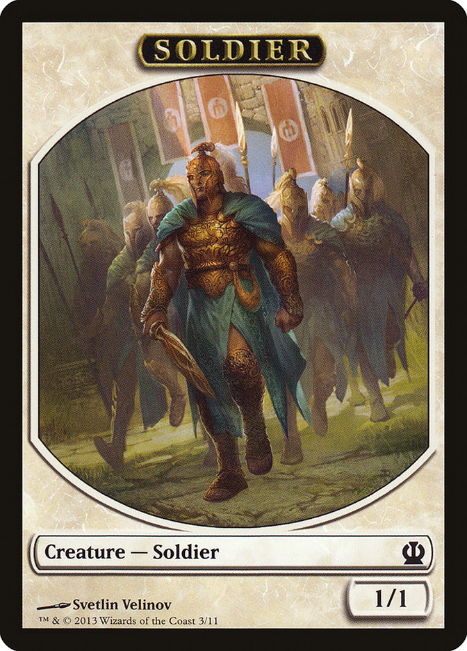 Soldier Token (3/11) [Theros Tokens] | Exor Games Truro