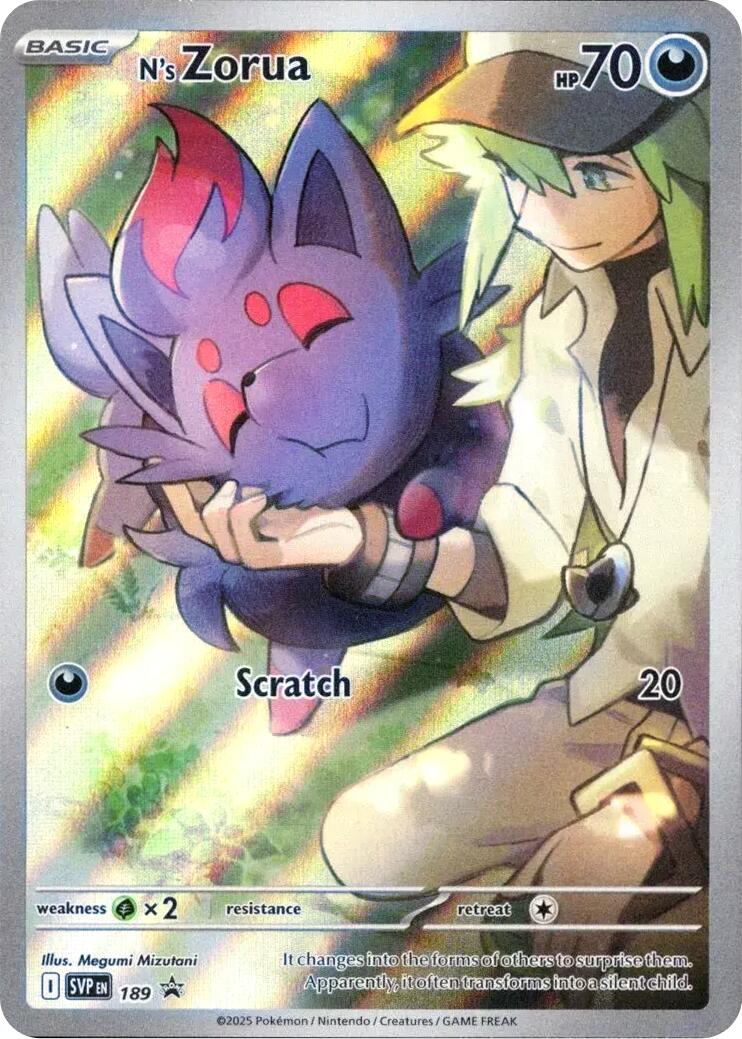 N's Zorua (SVP189) [Scarlet & Violet: Black Star Promos] | Exor Games Truro
