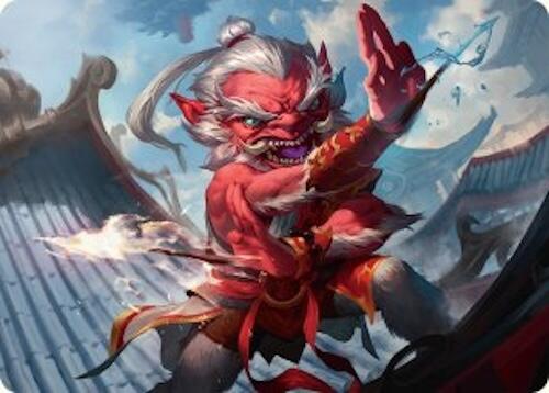 Devoted Duelist Art Card (15/54) [Tarkir: Dragonstorm Art Series] | Exor Games Truro