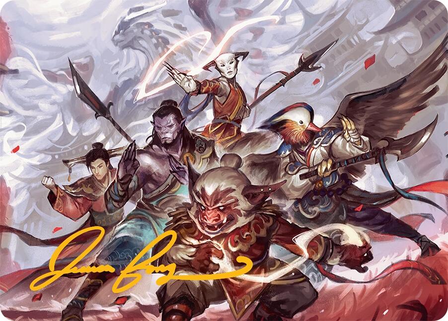Will of the Jeskai Art Card (54/54) (Gold-Stamped Signature) [Tarkir: Dragonstorm Art Series] | Exor Games Truro